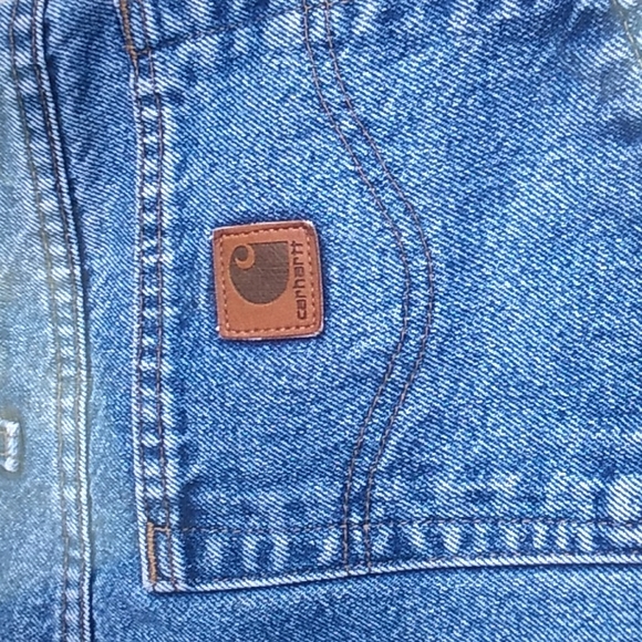 🪓Carhartt  Olive Carpenter Pants SZ 44/32 VNUC - Picture 6 of 16